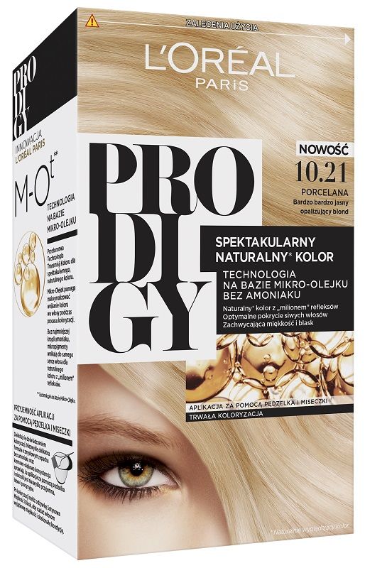 L’Oréal Prodigy 10.21 Porcelain Bardzo Bardzo Jasny Blond