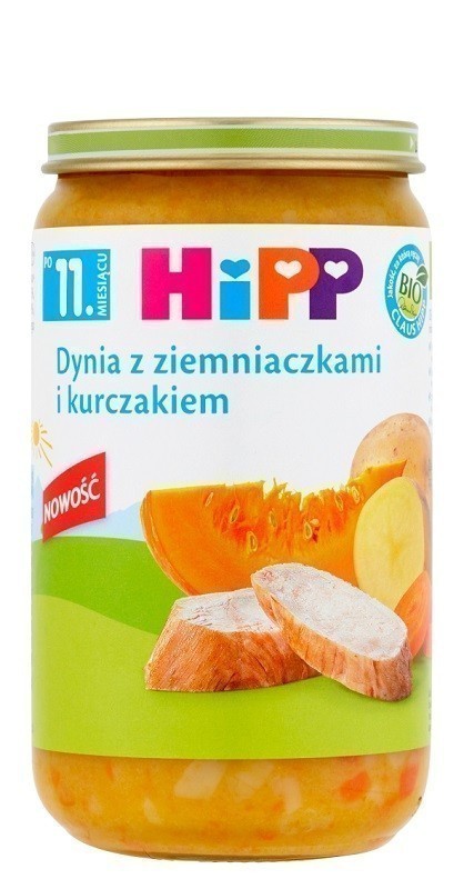 Hipp Dynia z ziemniaczkami i kurczakiem Bio