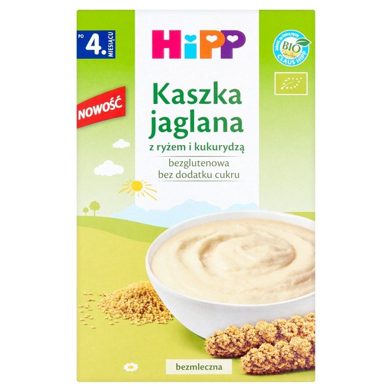 HiPP Kaszka Jaglana z Ryżem i Kukurydzą Bio
