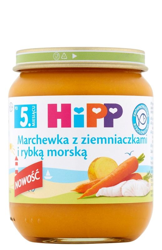 Hipp Marchewka z Ziemniaczkami i Rybką Morską