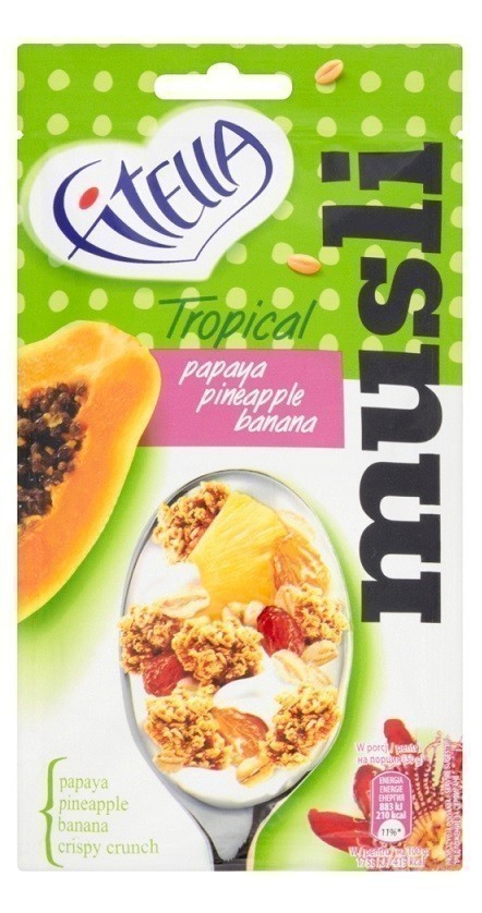 Fitella Musli Tropikalne z Papają, Ananasem i Bananem