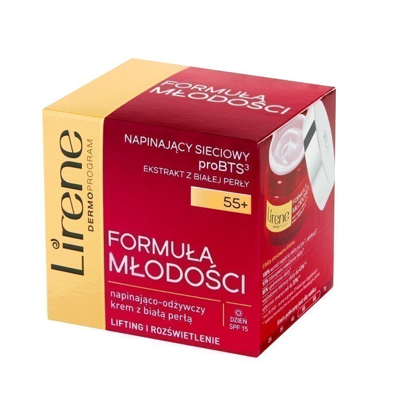 Lirene Dermoprogram Formuła Młodości 55+ Biała Perła