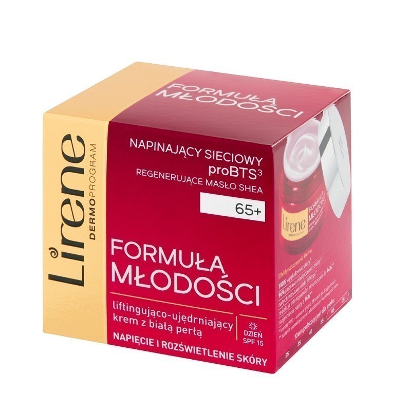 Lirene Dermoprogram Formuła Młodości 65+ Biała Perła