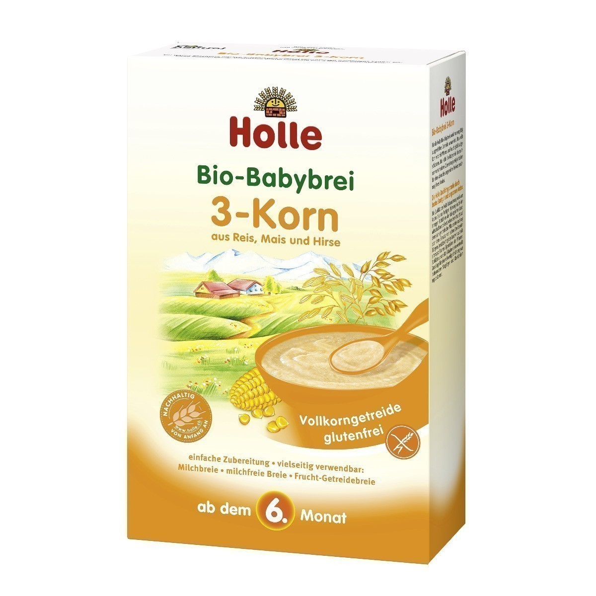 Holle Kaszka 3-Zboża Pełnoziarnista Bio