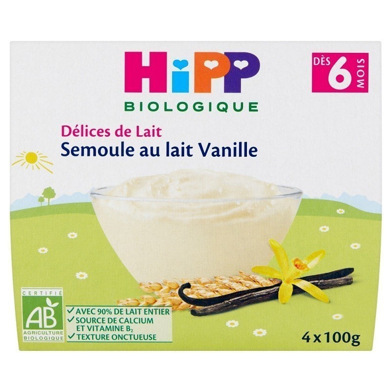 Hipp Kaszka Mleczna Waniliowa Bio
