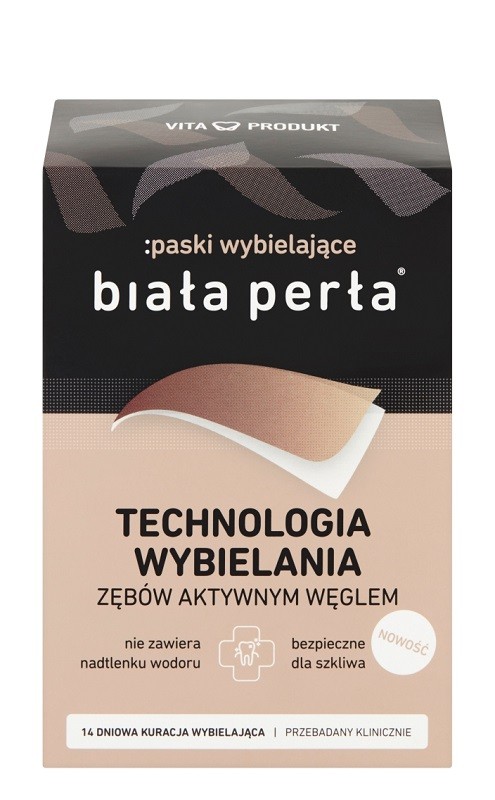 Biała Perła Paski Wybielające z węglem aktywnym