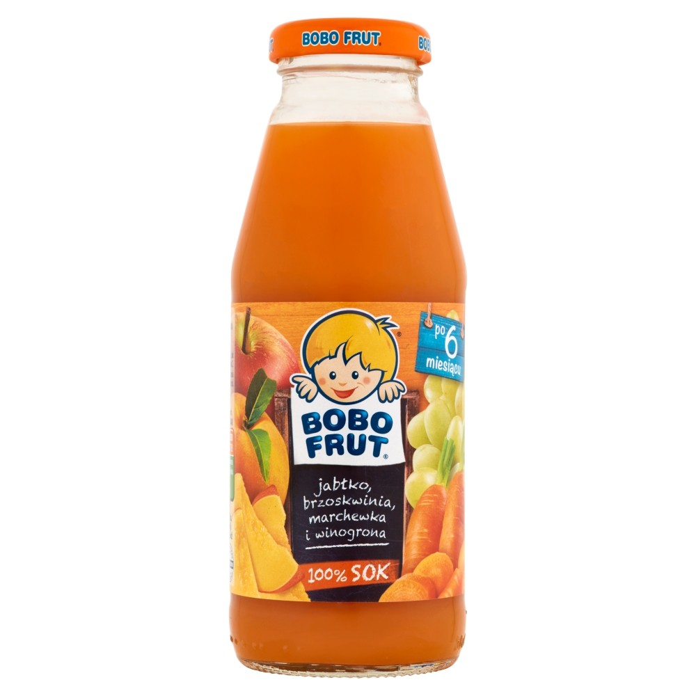 Bobo Frut Jabłko-Brzoskwinia-Marchewka-Winogrona