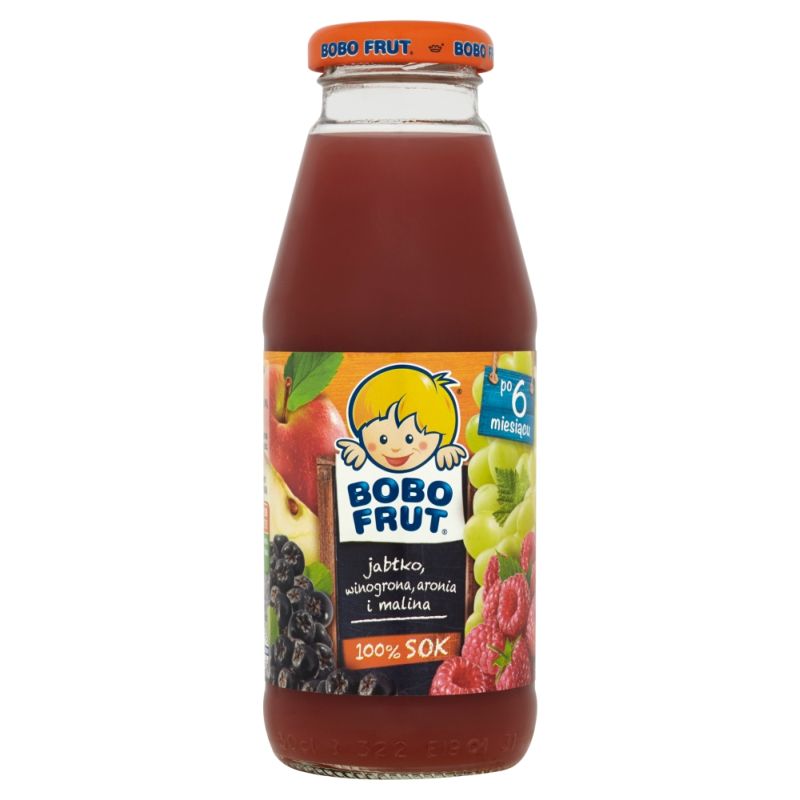 Bobo Frut Jabłko-Winogrona-Aronia-Malina