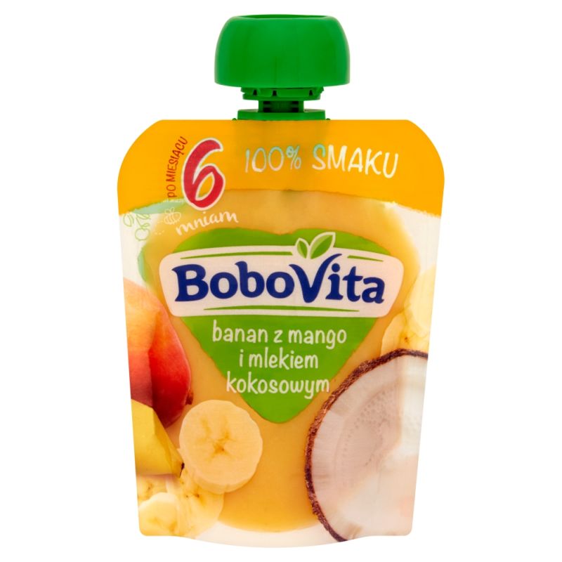Bobovita Banan z Mango i Mlekiem Kokosowym