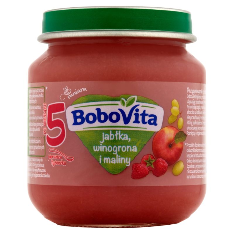 Bobovita Jabłka, Winogrona i Maliny