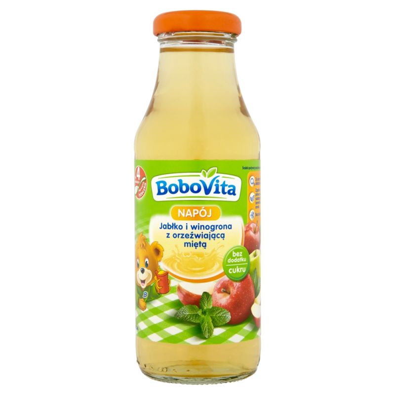 Bobovita Jabłko i Winogrona z Orzeźwiającą Miętą