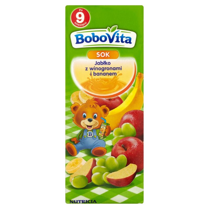 Bobovita Jabłko z Winogronami i Bananem