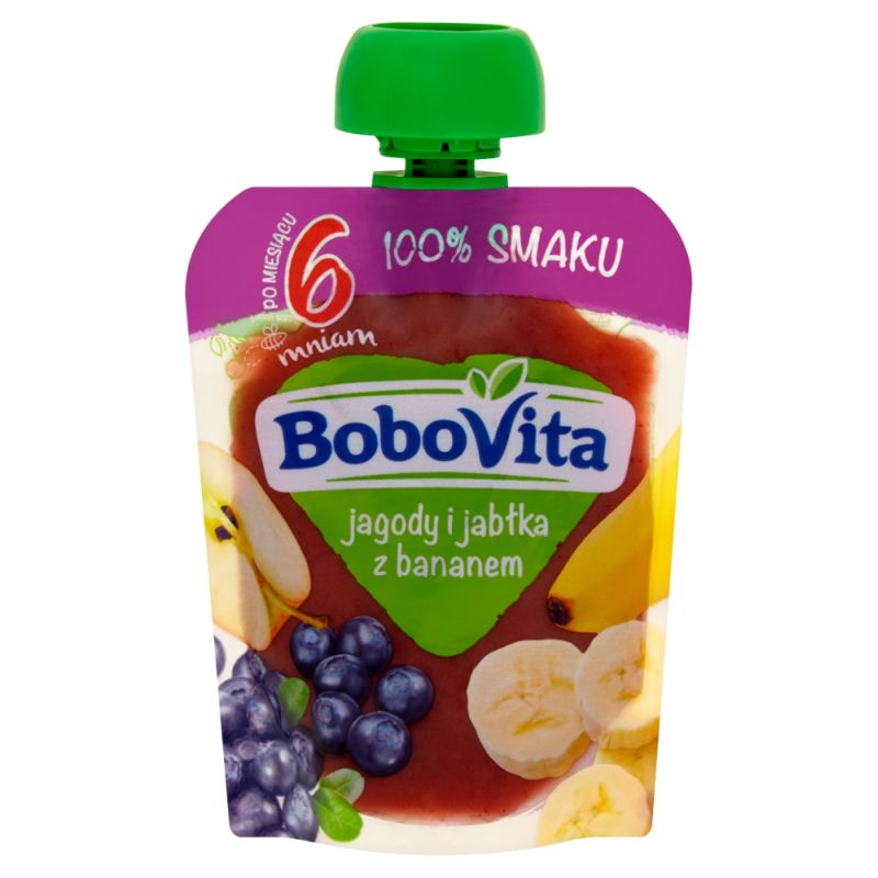 Bobovita Jagody i Jabłka z Bananem