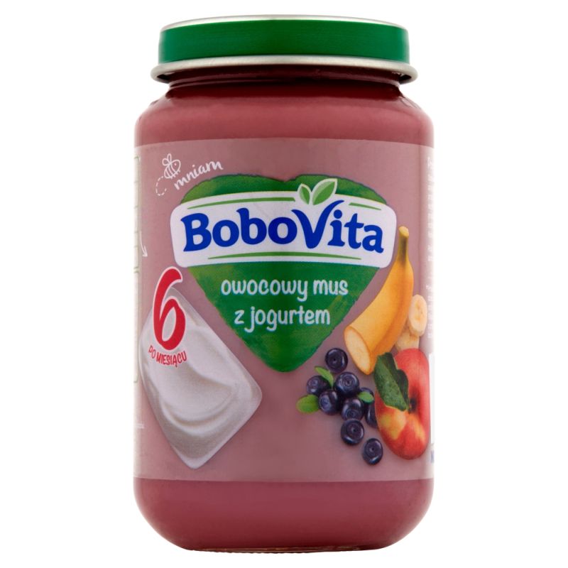 Bobovita Owocowy Mus z Jogurtem