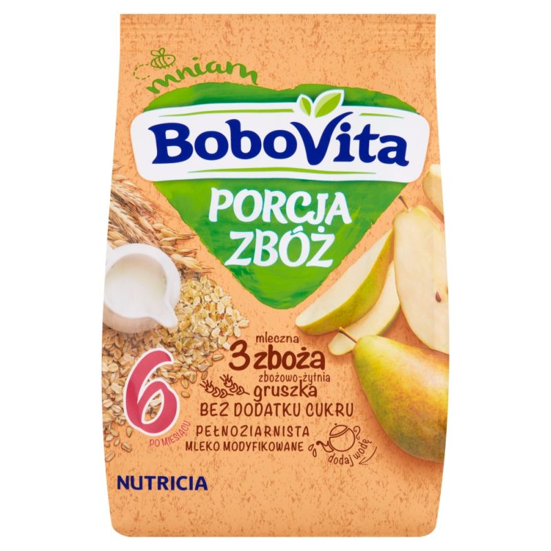 Bobovita Porcja Zbóż 3 Zboża Gruszka