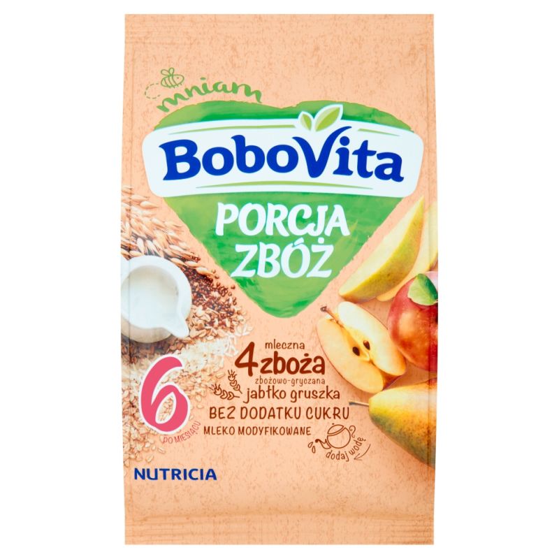 Bobovita Porcja Zbóż 4 Zboża Jabłko-Gruszka