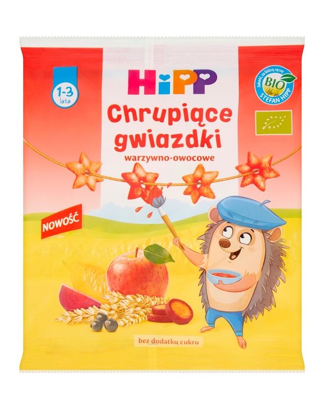 Hipp Chrupiące Gwiazdki Warzywno-Owocowe Bio