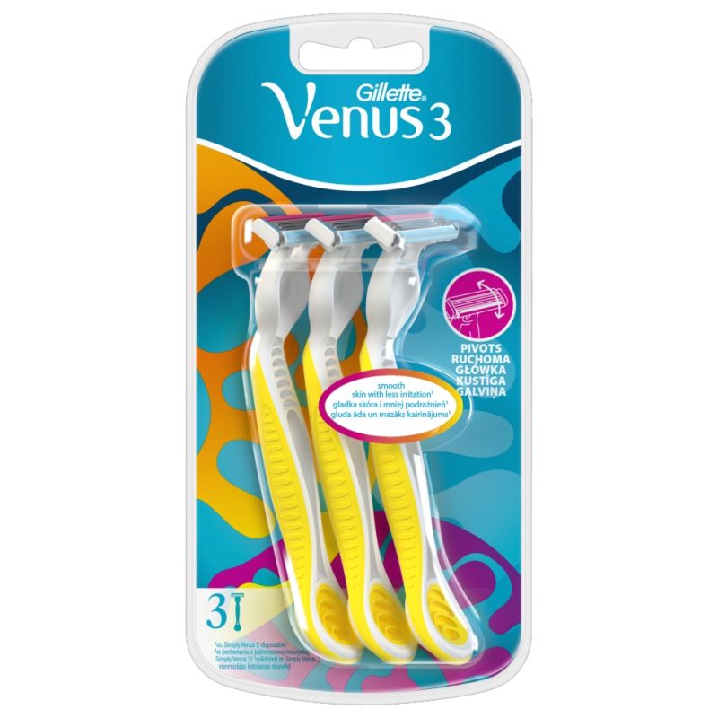 Gillette Simply Venus3 Yellow