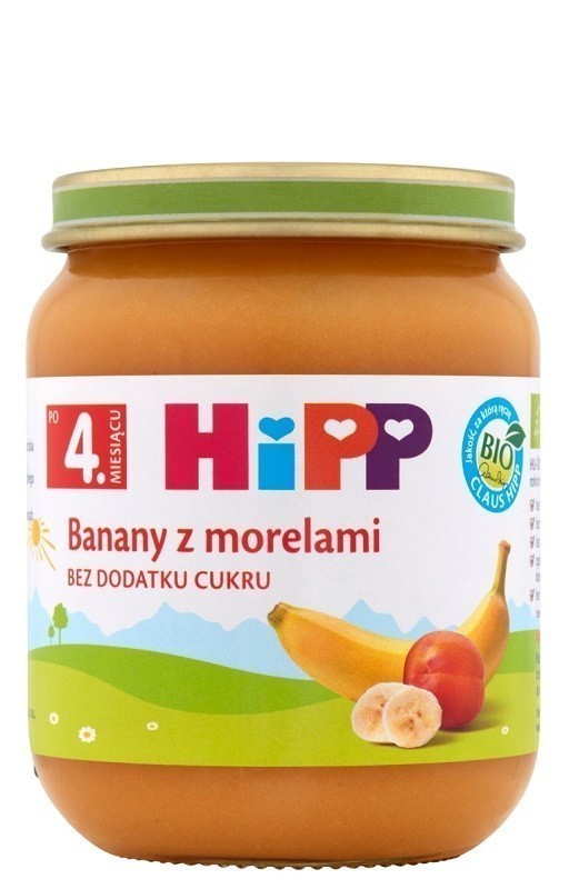 HIpp Banany z Morelami