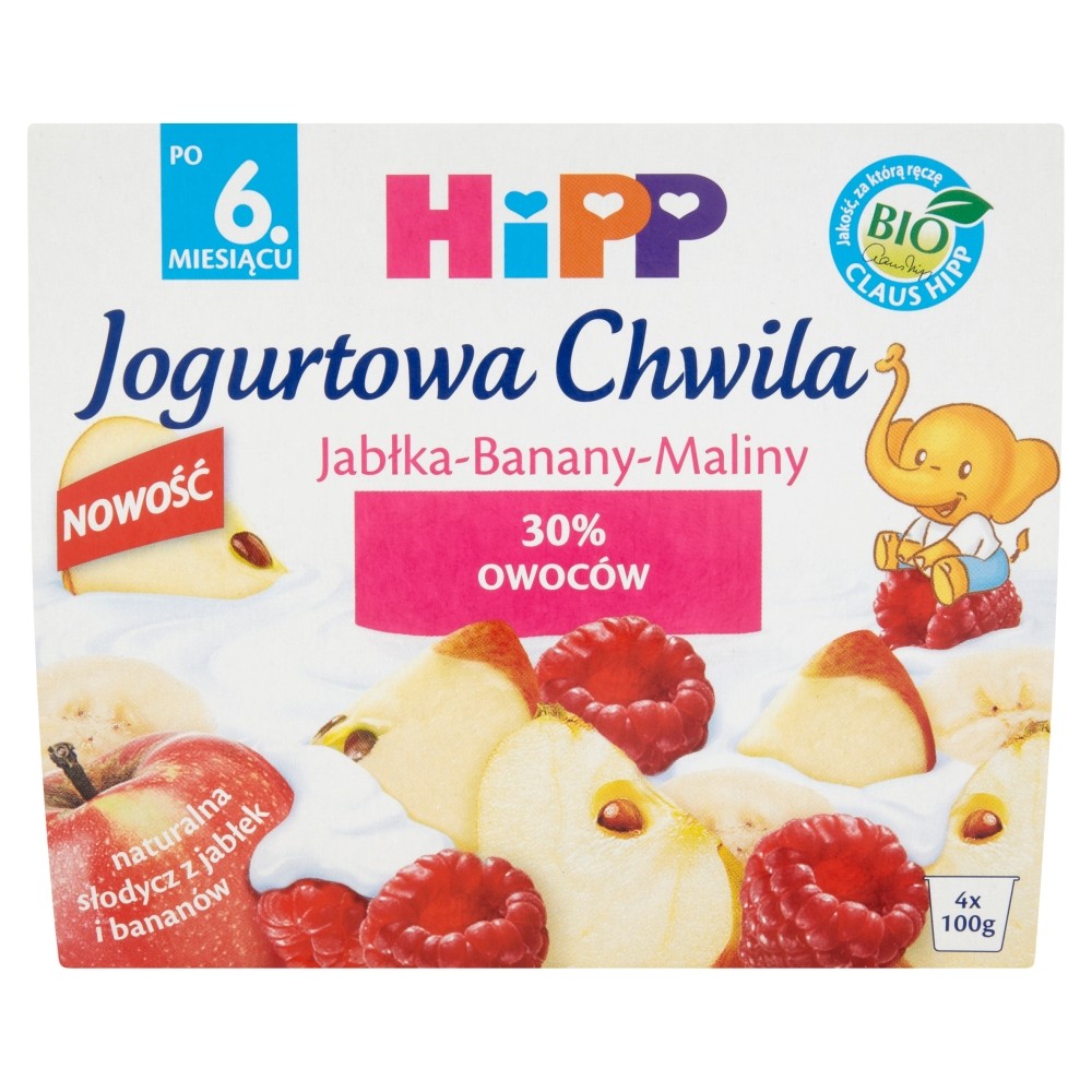 Hipp Jabłka-Banany-Maliny - Bio