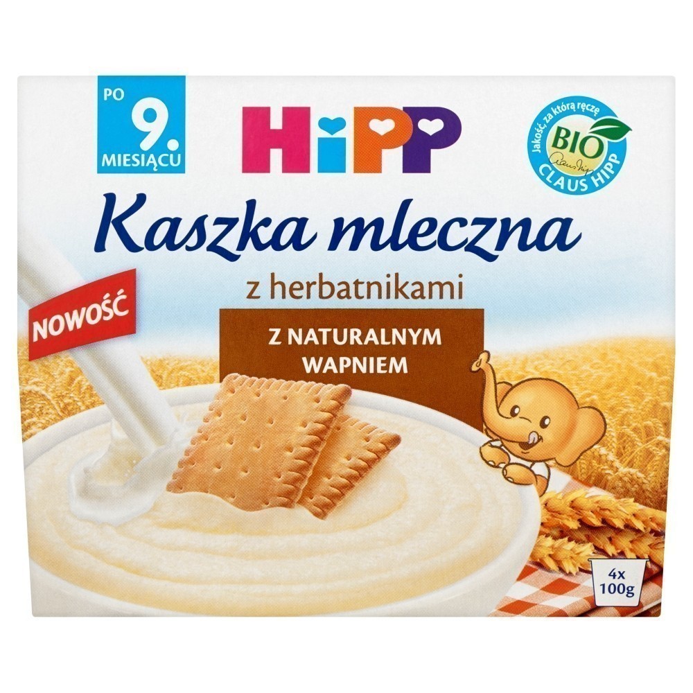 Hipp Kaszka Mleczna z Herbatnikami Bio