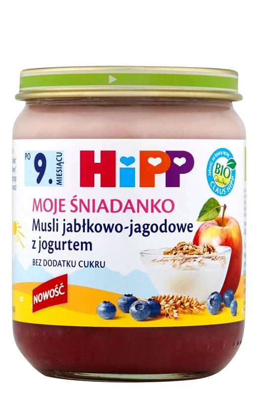 Hipp Moje Śniadanko Musli Jabłkowo-Jagodowe z Jogurtem Bio