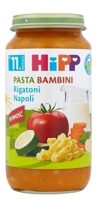Hipp Pasta Bambini Rigatoni Napoli Bio