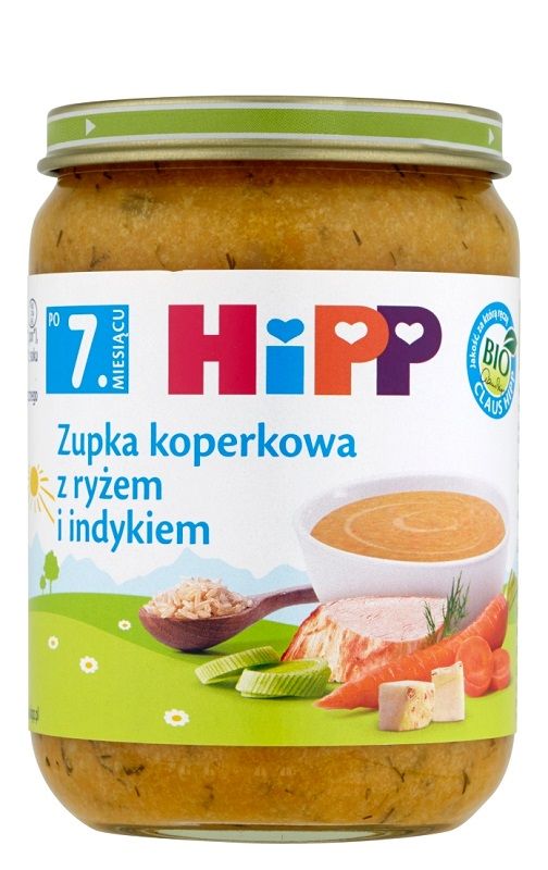 Hipp Koperkowa z Ryżem i Indykiem