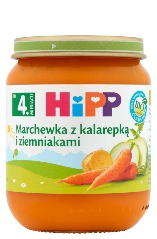 Hipp Marchew z Kalarepką i Ziemniakami - Bio