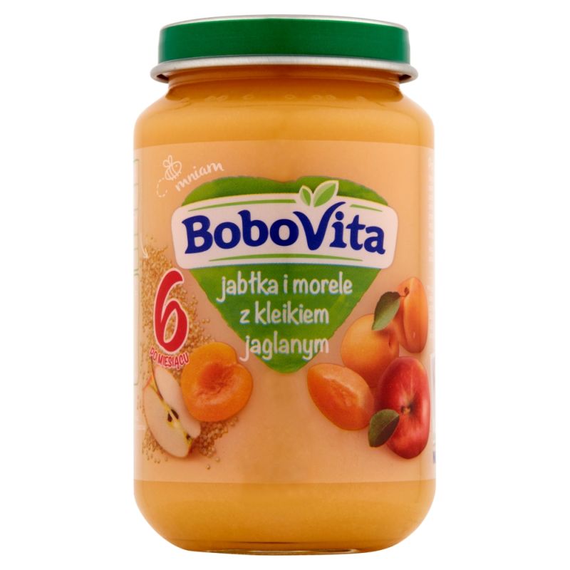 Bobovita Jabłka i Morele z Kleikiem Jaglanym