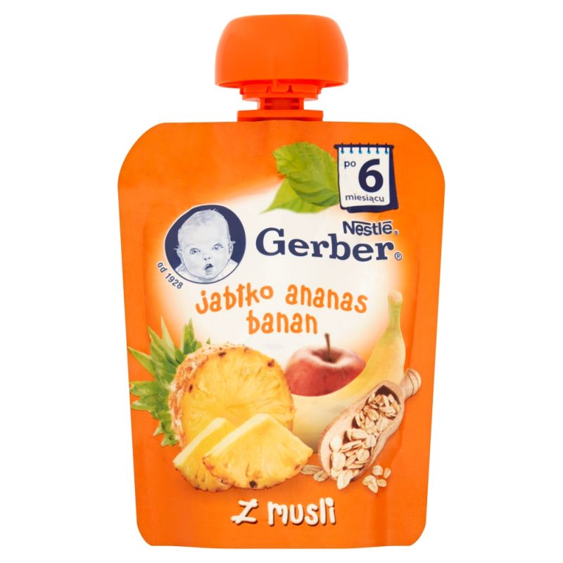 Gerber Jabłko, Ananas, Banan z Musli