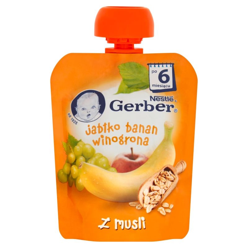 Gerber Jabłko, Banan, Winogrona z Musli
