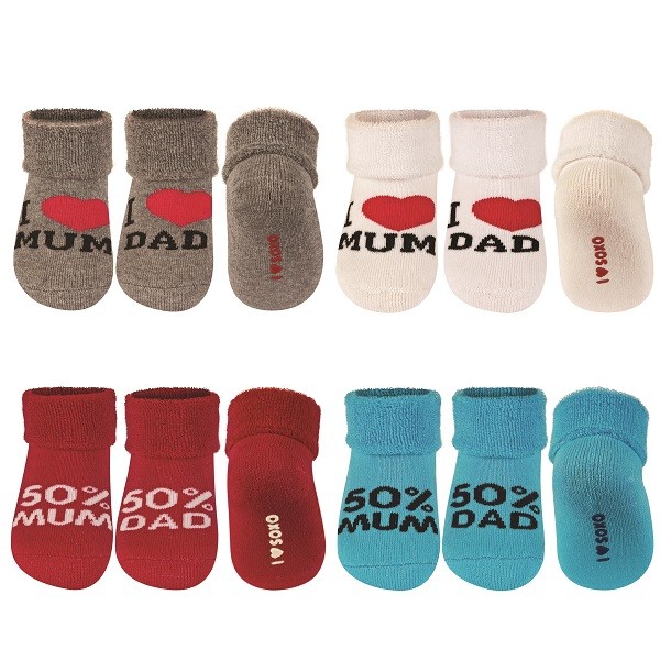 Soxo Skarpety I Love Mum I Love Dad