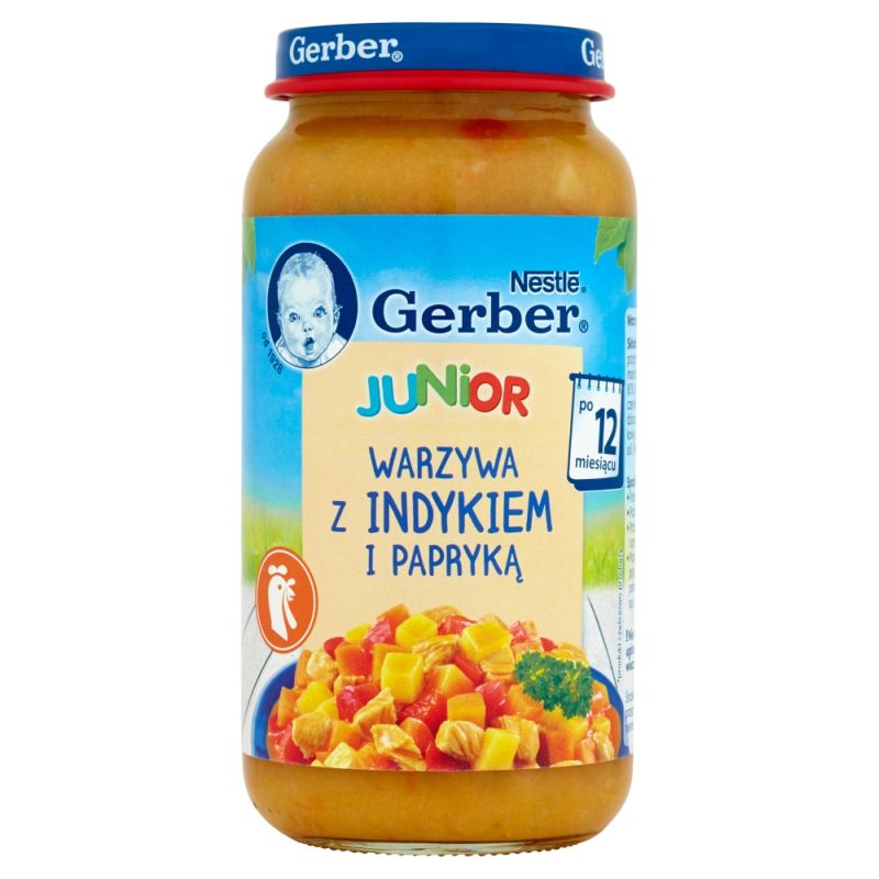 Gerber Junior Warzywa z Indykiem i Papryką