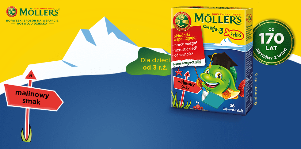 Möller's Omega-3 Rybki - baner produktu