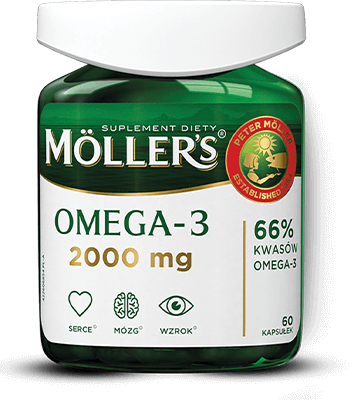 Opakowanie produktu Moller's Omega-3 2000 mg