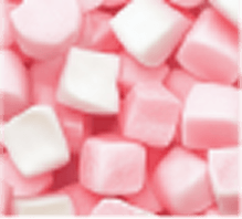 pianka marshmallow, truskawka, kokos, kwiat pomarańczy