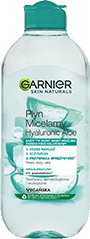 Opakowanie płynu micelarnego Hyaluronic Aloe od Garnier