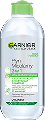 Opakowanie płynu micelarnego 3w1 do skóry mieszanej od Garnier
