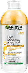 Opakowanie płynu micelarnego dwufazowego z olejkiem arganowym od Garnier