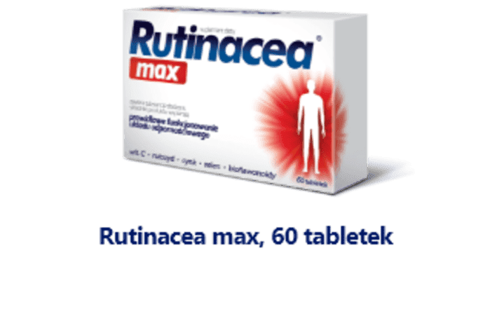 Rutinacea max, 60 tabletek. Rutinacea max D3, 60 tabletek.