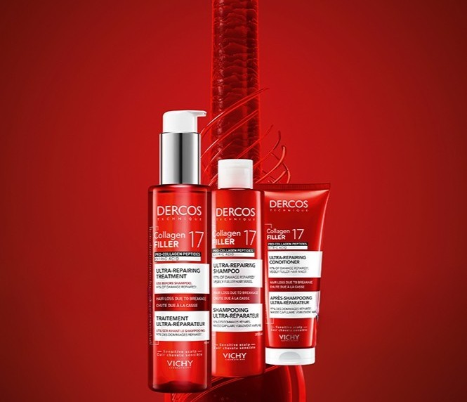 Gama produktów Vichy Dercos Collagen 17 Filler