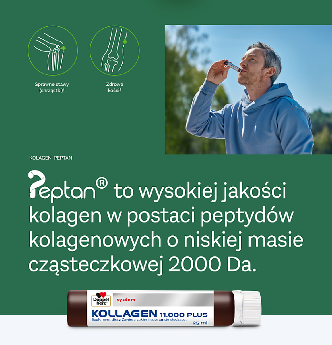 Szczegóły składu i kolagen Peptan
